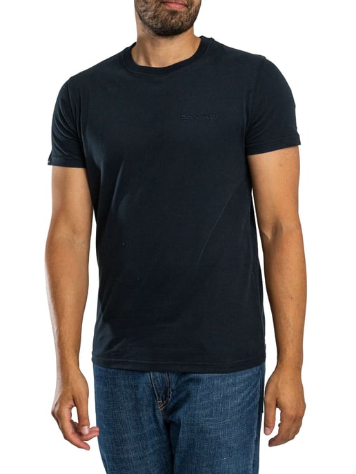 Superdry Essential Firmenlogo T-Shirt, Blau - Image 2