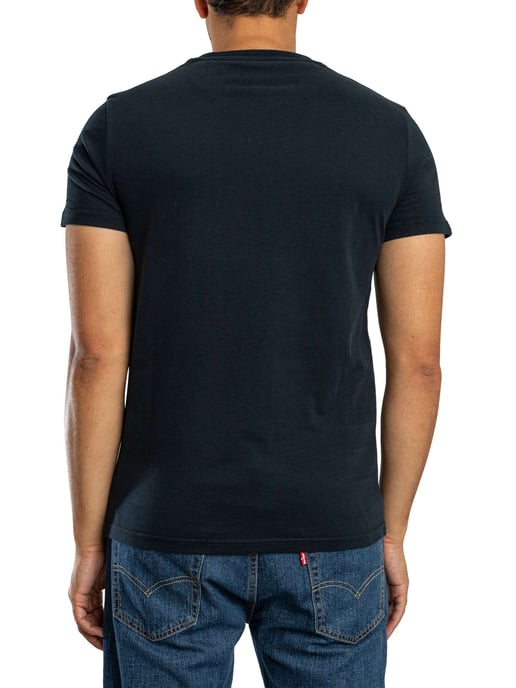 Superdry Essential Firmenlogo T-Shirt, Blau - Image 3