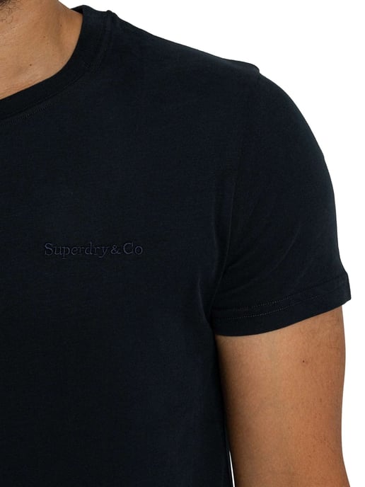 Superdry Essential Firmenlogo T-Shirt, Blau - Image 4