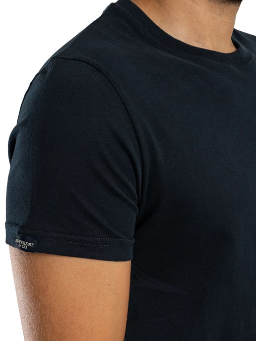 Superdry Essential Firmenlogo T-Shirt, Blau - Image 5