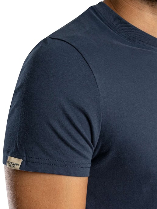 Superdry Essential Serif Logo T-Shirt, Blau - Image 5