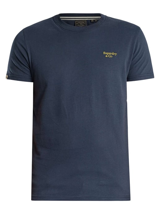 Superdry Essential Serif Logo T-Shirt, Blau - Image 6
