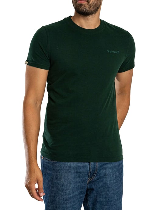Superdry Essential Firmenlogo T-Shirt, Grün - Image 1