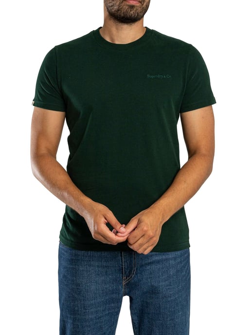 Superdry Essential Firmenlogo T-Shirt, Grün - Image 2