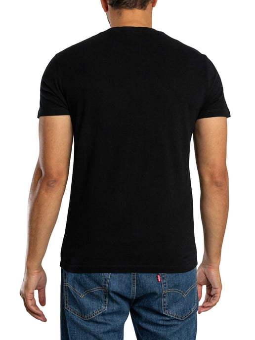 Superdry Essential Firmenlogo T-Shirt, Schwarz - Image 3