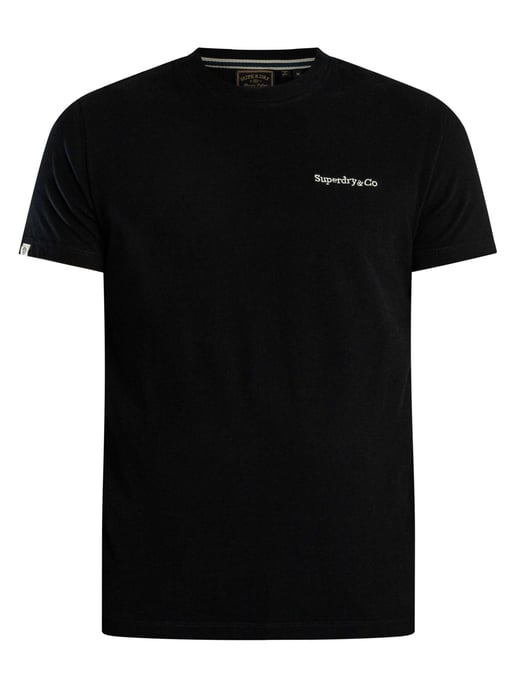 Superdry Essential Firmenlogo T-Shirt, Schwarz - Image 6