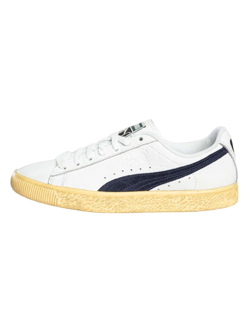 Puma Clyde Vintage-Sneakers Aus Leder, Weiß - Image 3