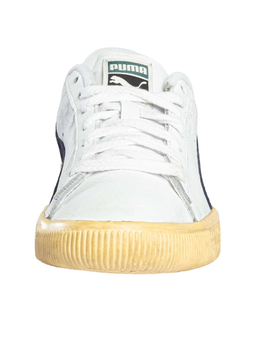 Puma Clyde Vintage-Sneakers Aus Leder, Weiß - Image 5