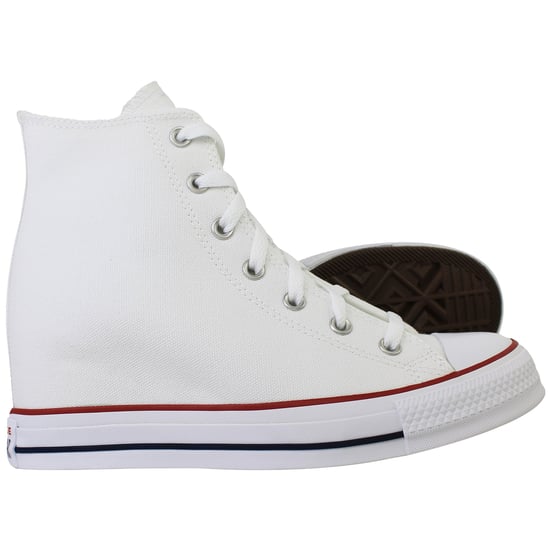 Converse Chuck Taylor All Star Classic Wedge Hi Damen Weiß Plimsolls - Image 4