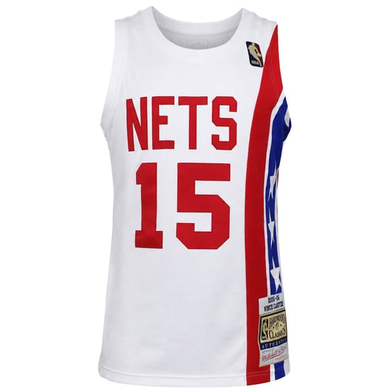 Mitchell & Ness NBA Brooklyn Nets #15 Carter Alternativ 2005 Herren Weißes Trikot - Image 1