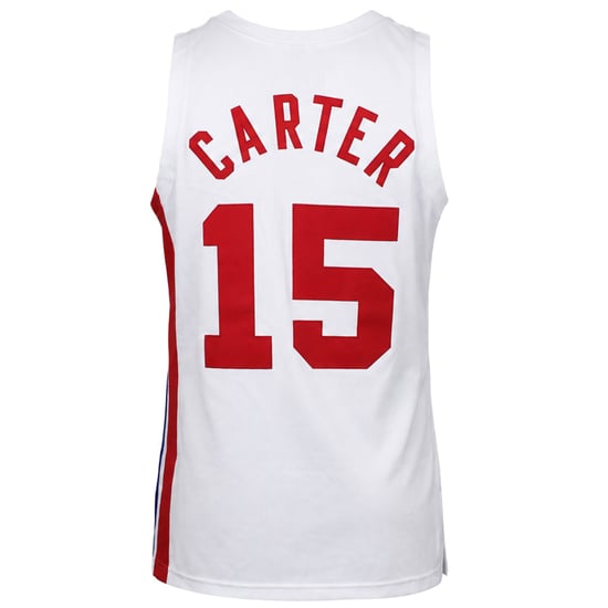 Mitchell & Ness NBA Brooklyn Nets #15 Carter Alternativ 2005 Herren Weißes Trikot - Image 2