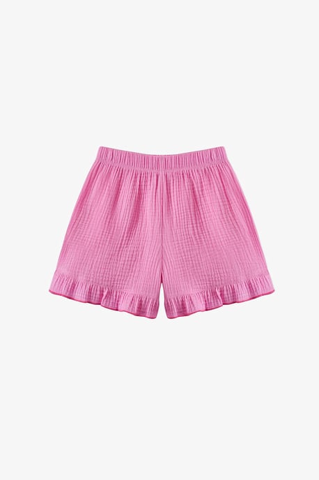 Rüschenset aus Baumwolle mit Bikinitop und Shorts-Rock - Image 3