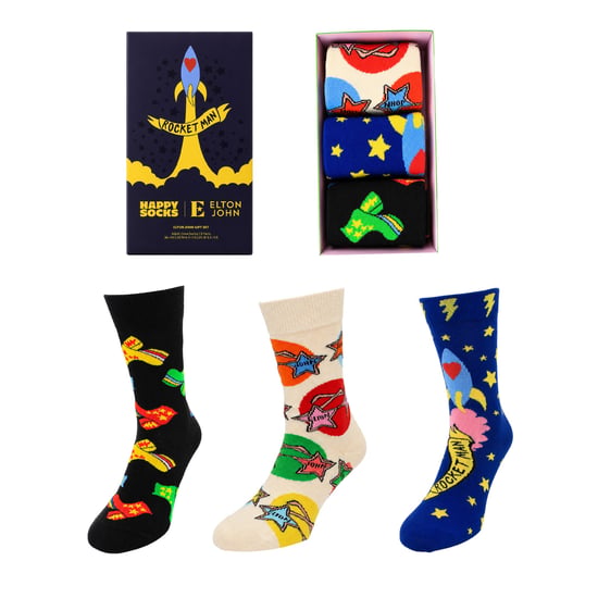 Happy Socks 3er-Set Elton John Multicolor Geschenkset - Image 1