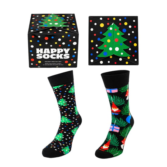 Happy Socks 2er-Pack Feiertagsbaum Schwarzes Geschenkset - Image 1