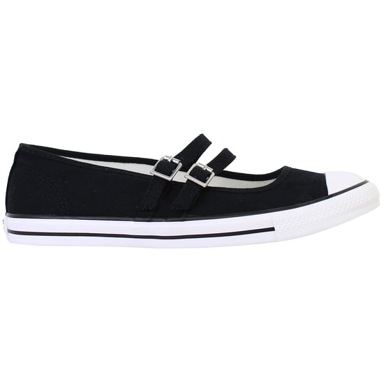 Converse Chuck Taylor All Star Dainty Mary Jane Damen Schwarz Plimsolls - Image 1