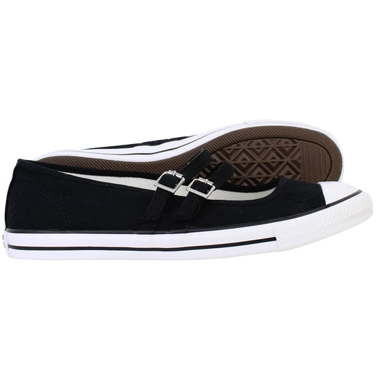 Converse Chuck Taylor All Star Dainty Mary Jane Damen Schwarz Plimsolls - Image 4