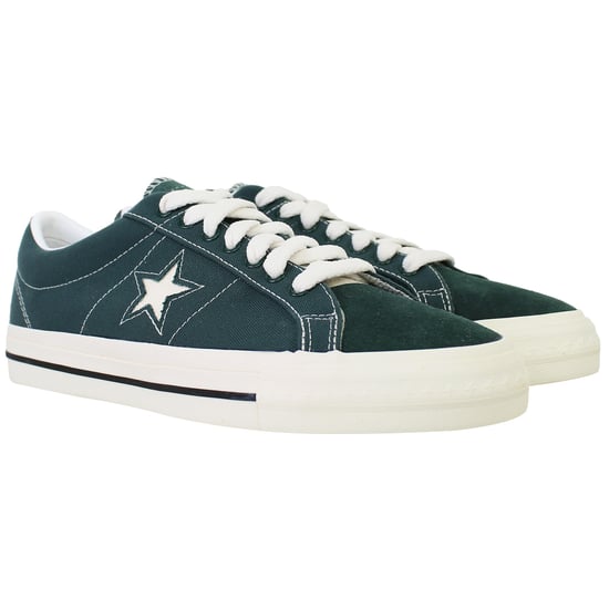 Converse One Star Pro OX Unisex Dunkelgrüne Plimsolls - Image 2