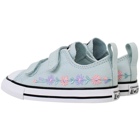 Converse Chuck Taylor 2V OX Kinder Leichte Blau Plimsolls - Image 3