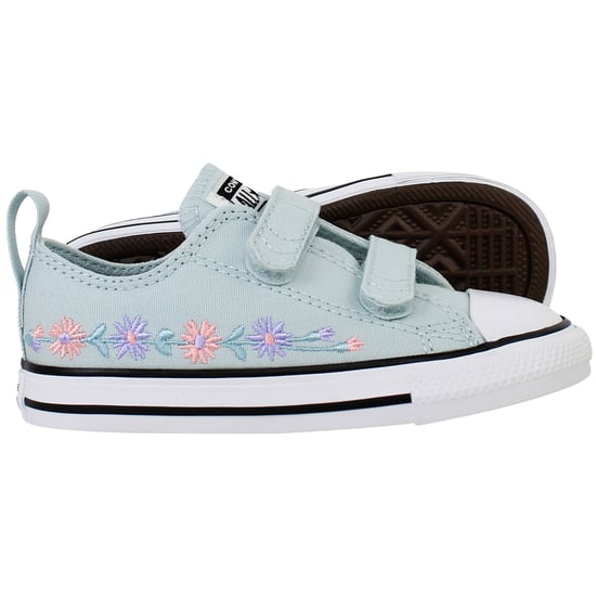 Converse Chuck Taylor 2V OX Kinder Leichte Blau Plimsolls - Image 4