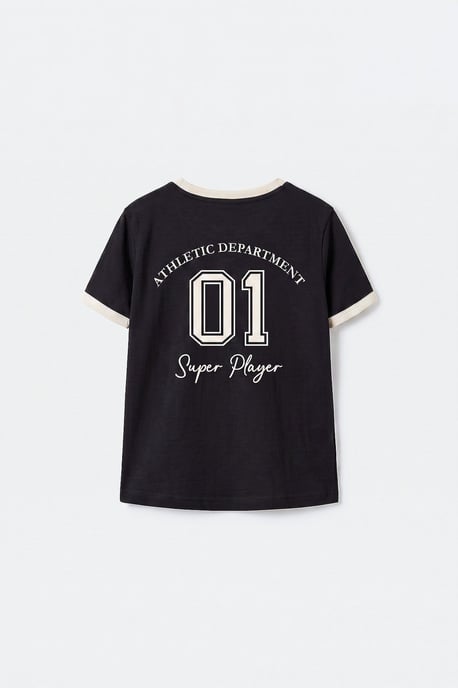 Jugend Unisex Baumwoll-Elasthan T-Shirt - Image 2