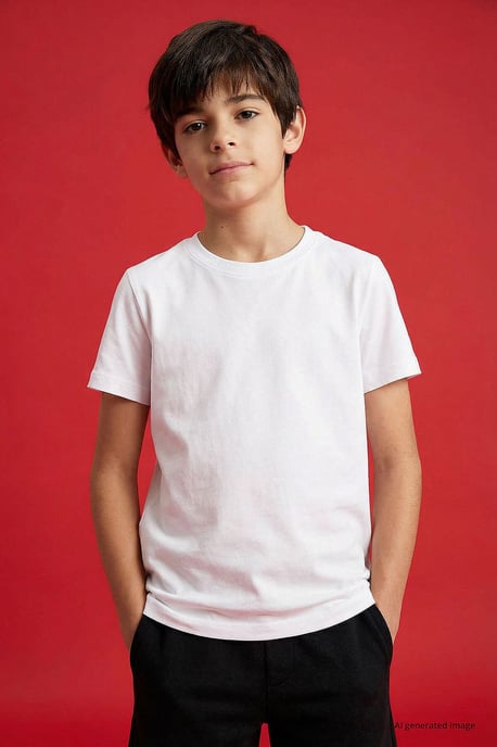 Herren Baumwoll-Elastan T-Shirt - Image 3