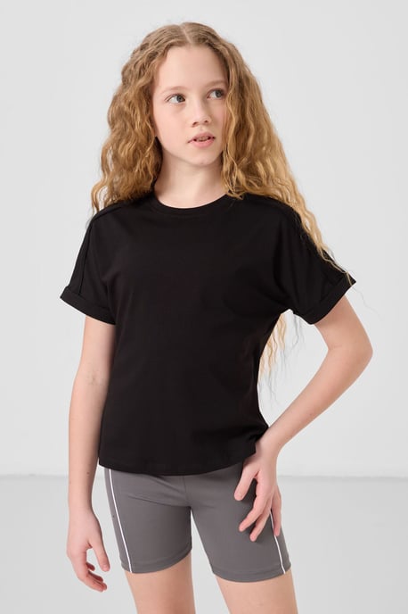 Jugend Unisex Baumwoll-Elasthan T-Shirt - Image 1