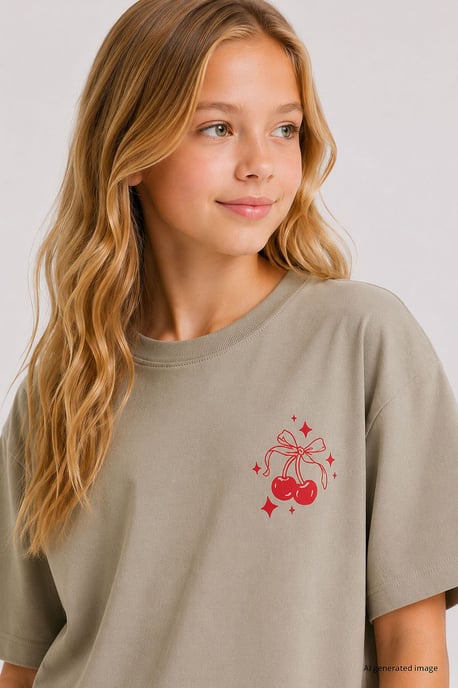 Jugend Baumwoll-Elasthan T-Shirt - Image 3