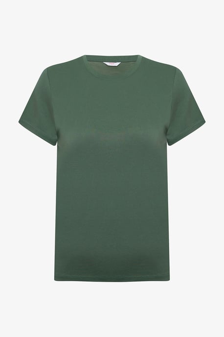 Penti Damen T-Shirt, Regular Fit, Rundhals - Khaki - Image 5