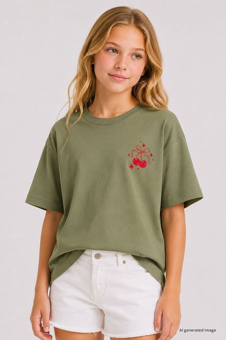 Jugend Baumwolle Elasthan T-Shirt - Image 2