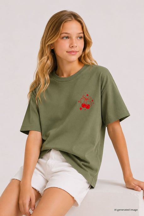 Jugend Baumwolle Elasthan T-Shirt - Image 3