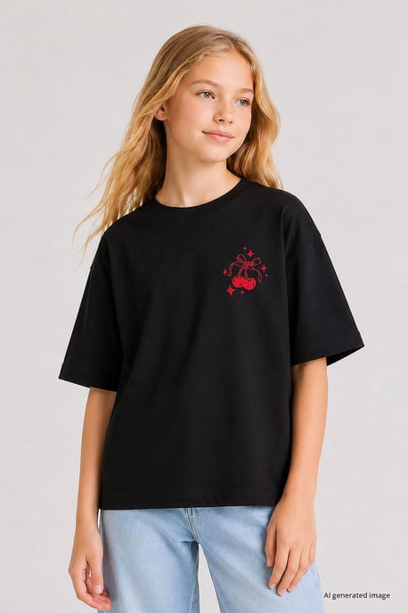 Jugend Baumwolle Elasthan T-Shirt - Image 2