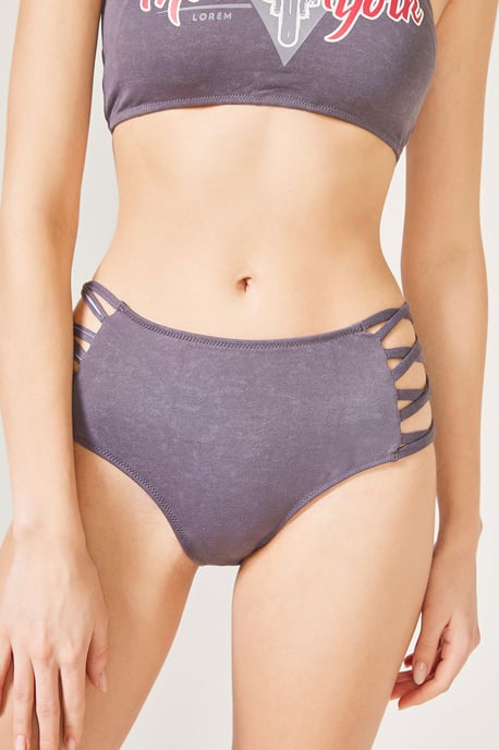 Hochgeschnittene Cut-Out Hipster-Bikini-Hose - Image 1