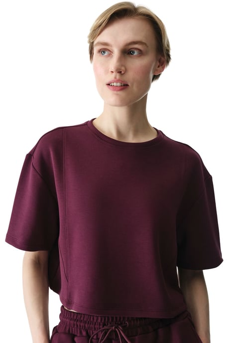 Übergroßes gestricktes Rundhals-T-Shirt - Image 1