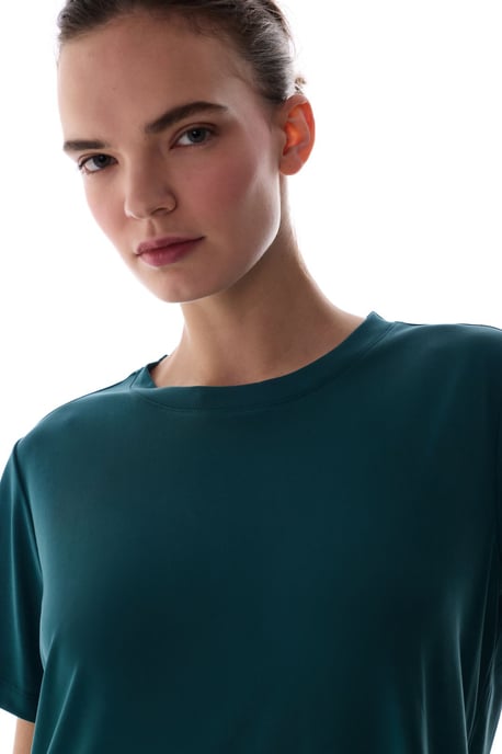 Übergroßes Langarm Strick-Crewneck T-Shirt - Image 2
