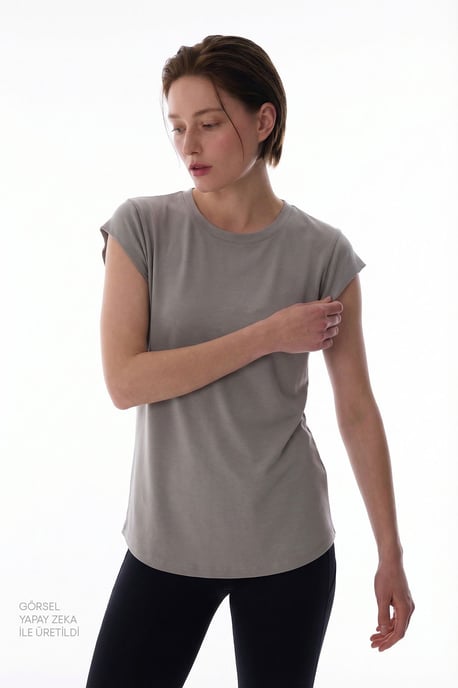 Damen T-Shirt mit regulärer Passform und Rundhalsausschnitt - Image 3