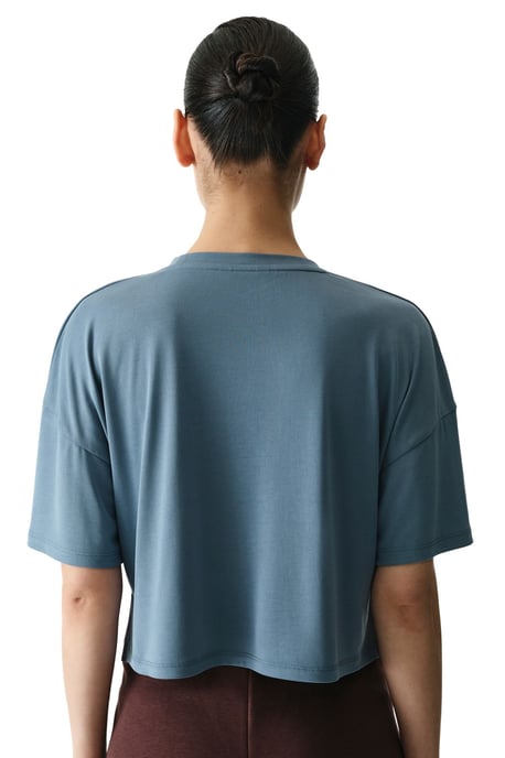 Oversized Crew Neck Schlitz T-Shirt - Image 2