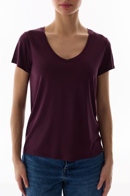 Übergrößiges V-Ausschnitt Langarm-T-Shirt - Image 4