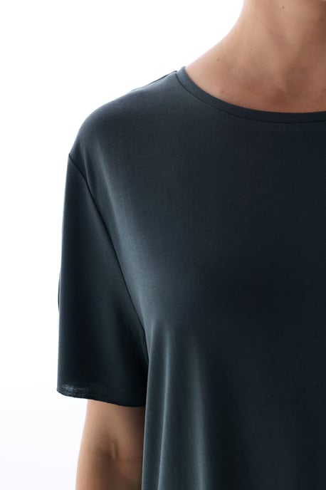 Übergroßes Modal-Mix Rundhals-T-Shirt - Image 5