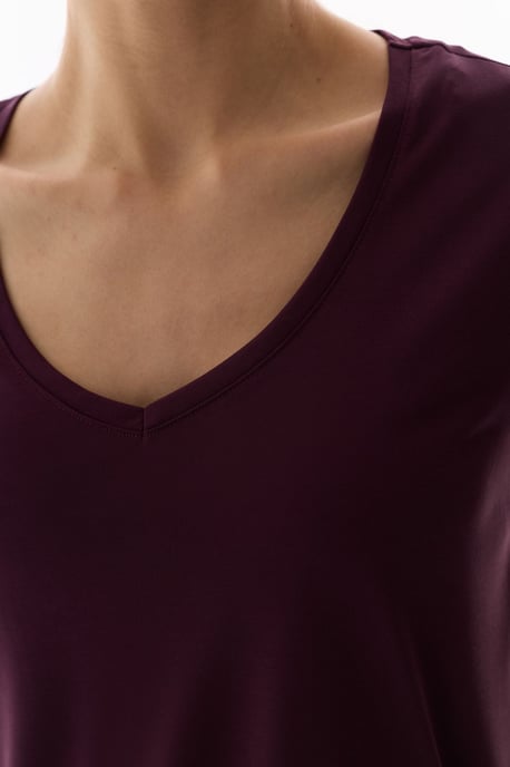 Übergrößiges V-Ausschnitt Langarm-T-Shirt - Image 5