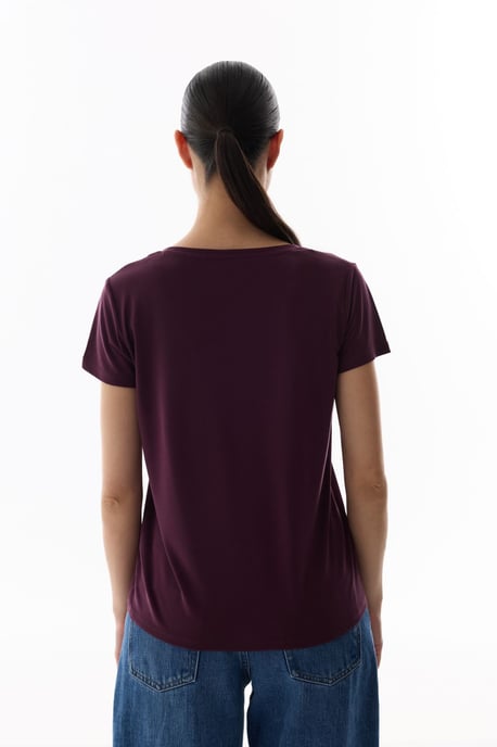 Übergrößiges V-Ausschnitt Langarm-T-Shirt - Image 6