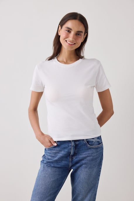 Damen T-Shirt in normaler Passform aus Baumwolle - Image 3
