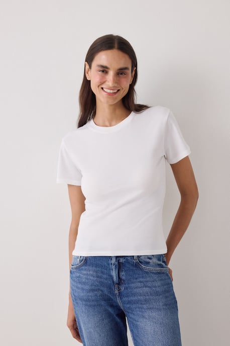 Damen T-Shirt in normaler Passform aus Baumwolle - Image 4