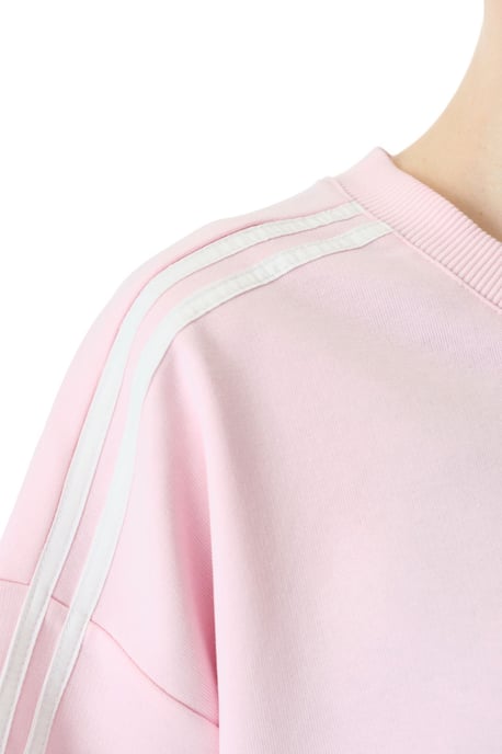 Übergroßes V-Ausschnitt Baumwollmischung T-Shirt mit Schleifendetail - Image 4