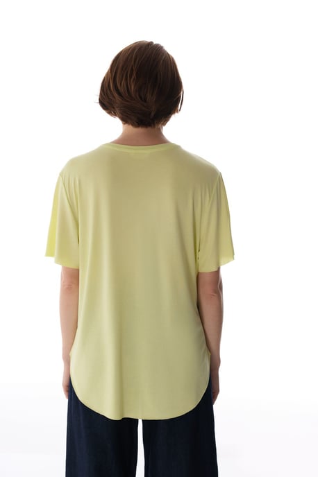 Übergröße Modal-Mix Rundhals T-Shirt - Image 4