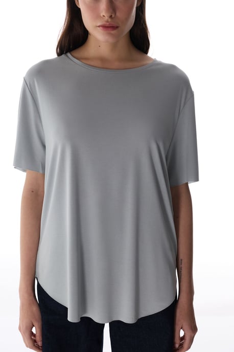 Oversized Modal-Mix Crew-Neck T-Shirt - Image 3