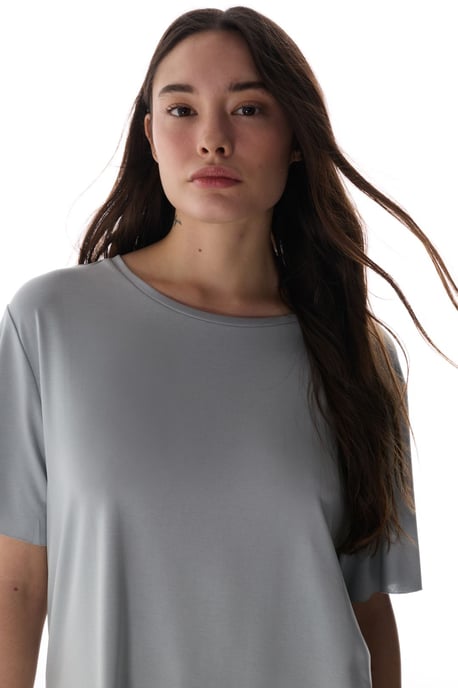 Oversized Modal-Mix Crew-Neck T-Shirt - Image 4