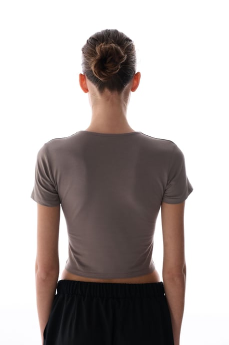 Damen Kurzarm Rundhals T-Shirt - Image 5