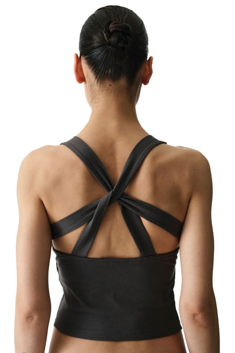 Ärmelloses V-Ausschnitt Rückenfreies String-Bodysuit - Image 4