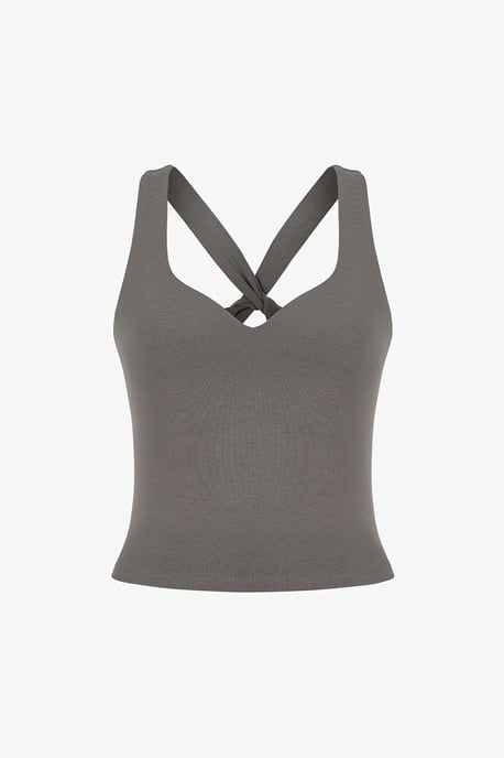 Ärmelloses V-Ausschnitt Rückenfreies String-Bodysuit - Image 6
