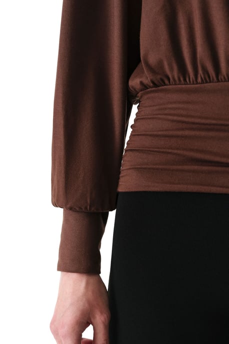 Rundhals Langarm Gestrickter Body - Image 4